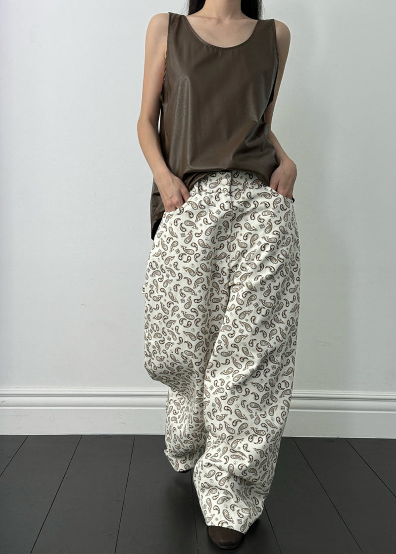 Auver_Fit - Korean Women Fashion - #momslook - Viso Paisley Pants - 5