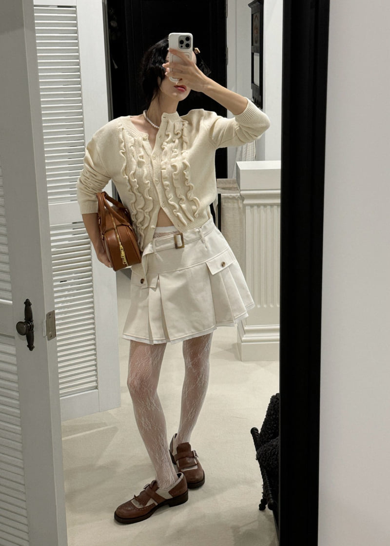 Auver_Fit - Korean Women Fashion - #restrostyle - Frill Cardigan - 10