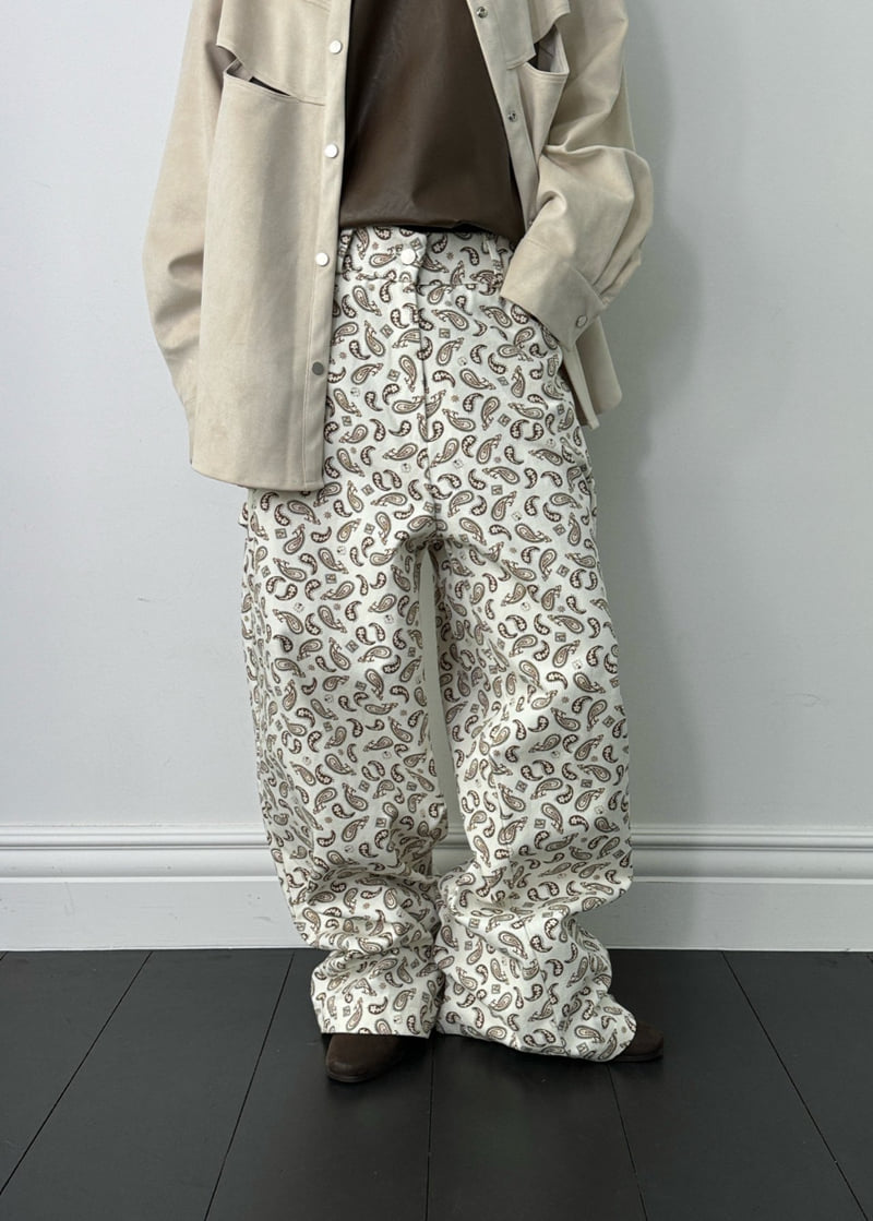 Auver_Fit - Korean Women Fashion - #womensfashion - Viso Paisley Pants - 12