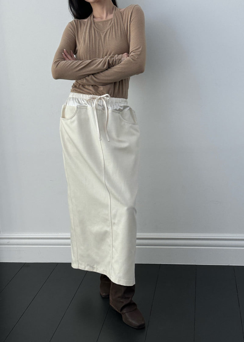 Auver_Fit - Korean Women Fashion - #womensfashion - Silk Colored Skirt - 12