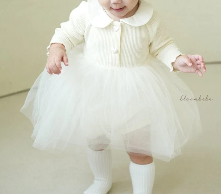 Bloombebe - Korean Baby Fashion - #babyoninstagram - Heart Cancan Bodysuit - 12