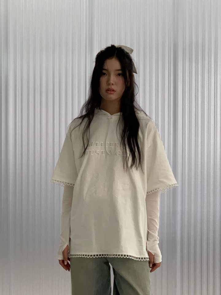 Bricklane - Korean Women Fashion - #momslook - Torsion Embroidery Tee - 10