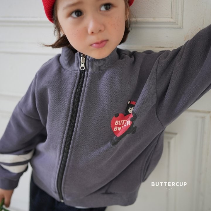 Buttercup - Korean Children Fashion - #kidsstore - Garment Bear Zip-up Jacket - 7