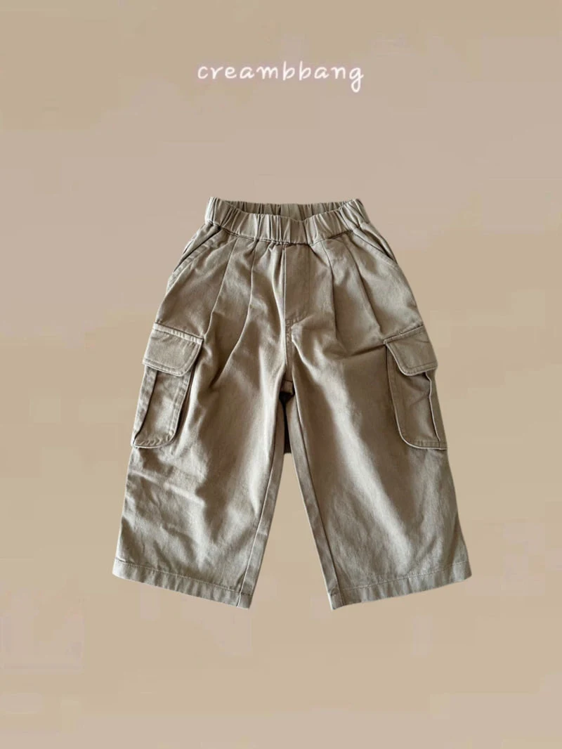 Cream Bbang - Korean Children Fashion - #kidzfashiontrend - Washed Cargo Pants - 4