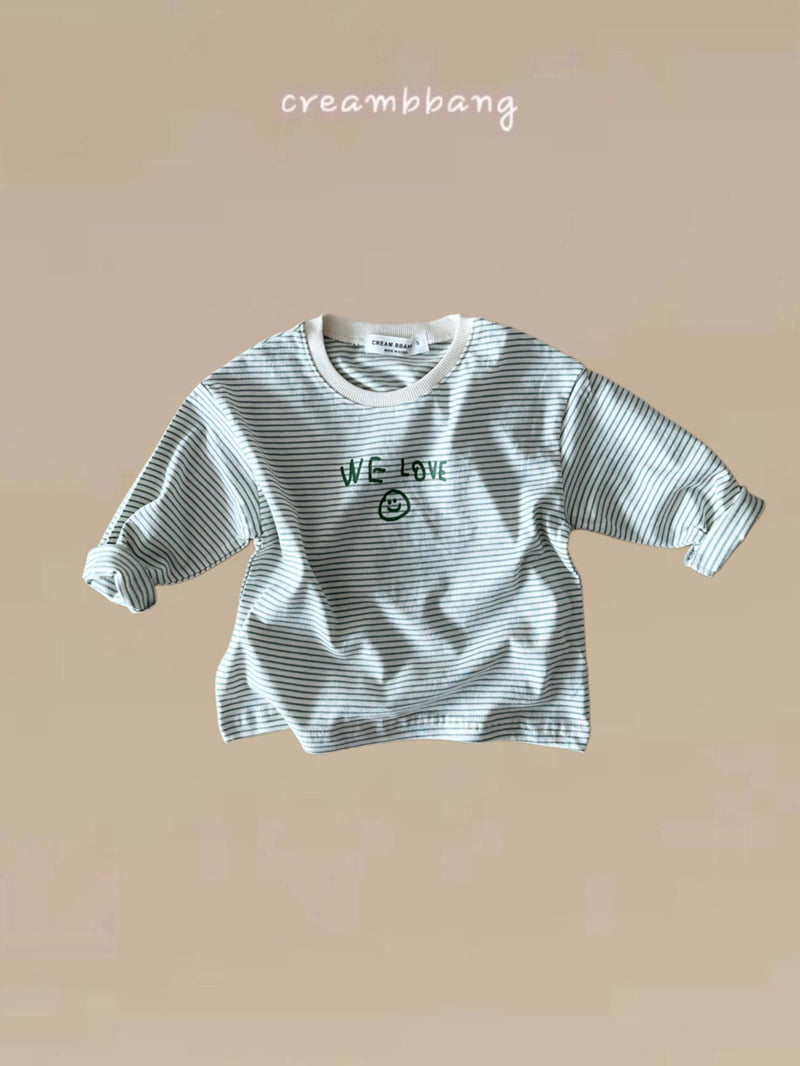 Cream Bbang - Korean Children Fashion - #Kfashion4kids - Love Stripe Tee - 3