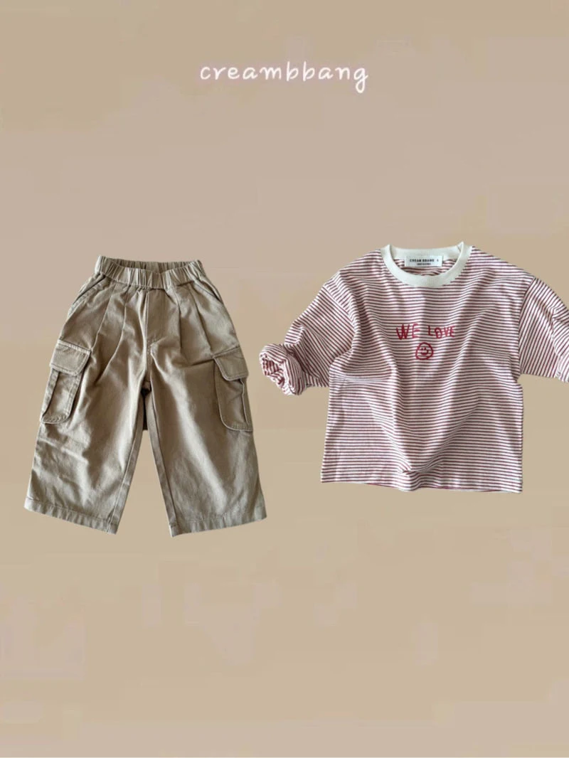 Cream Bbang - Korean Children Fashion - #childofig - Washed Cargo Pants - 9