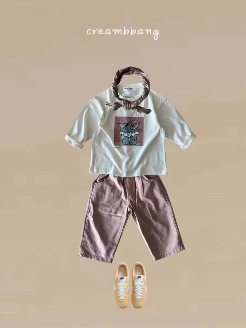 Cream Bbang - Korean Children Fashion - #childofig - Mood Single Tee - 6