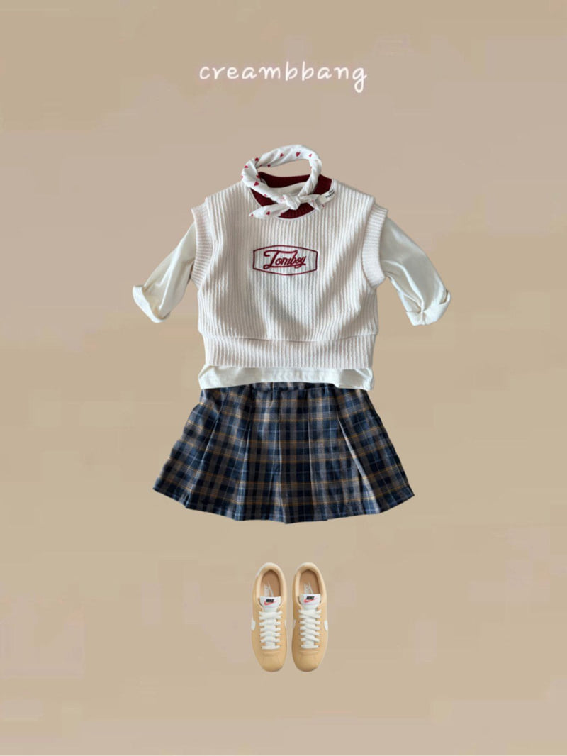 Cream Bbang - Korean Children Fashion - #childofig - Tomboy Knit Vest - 5