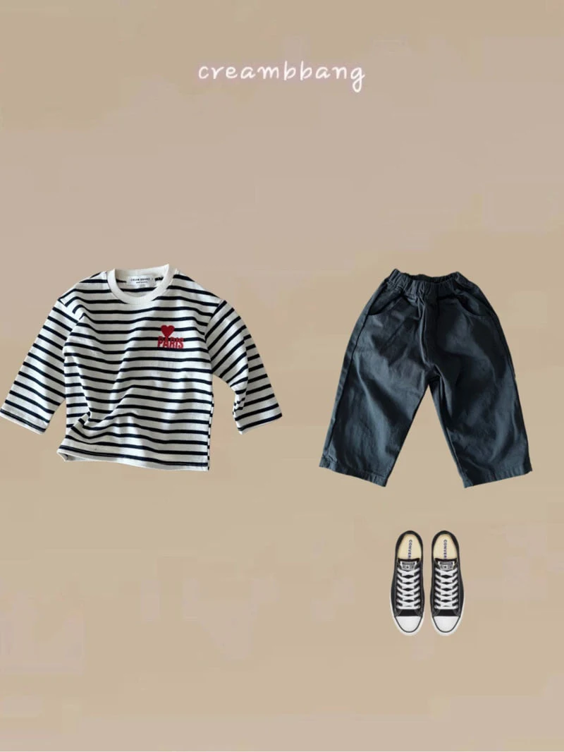 Cream Bbang - Korean Children Fashion - #discoveringself - Pairs Stripe Tee - 11