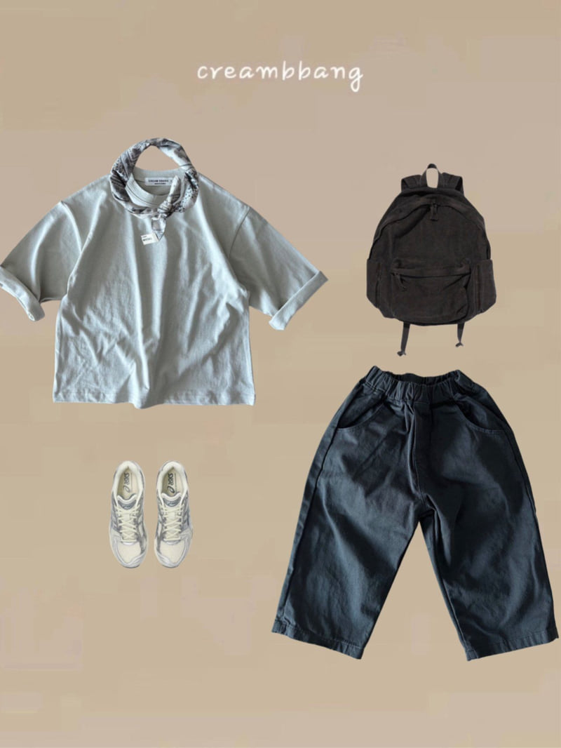 Cream Bbang - Korean Children Fashion - #discoveringself - Thanks Midi Boxy Tee - 7