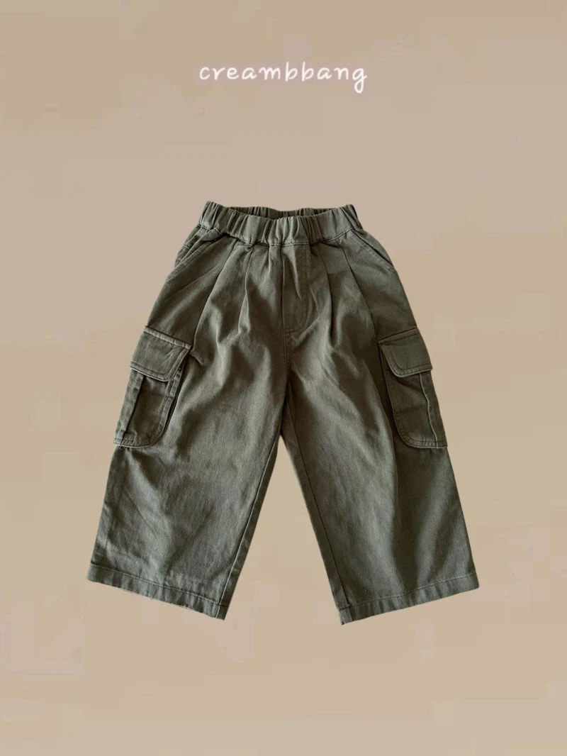 Cream Bbang - Korean Children Fashion - #littlefashionista - Washed Cargo Pants - 5