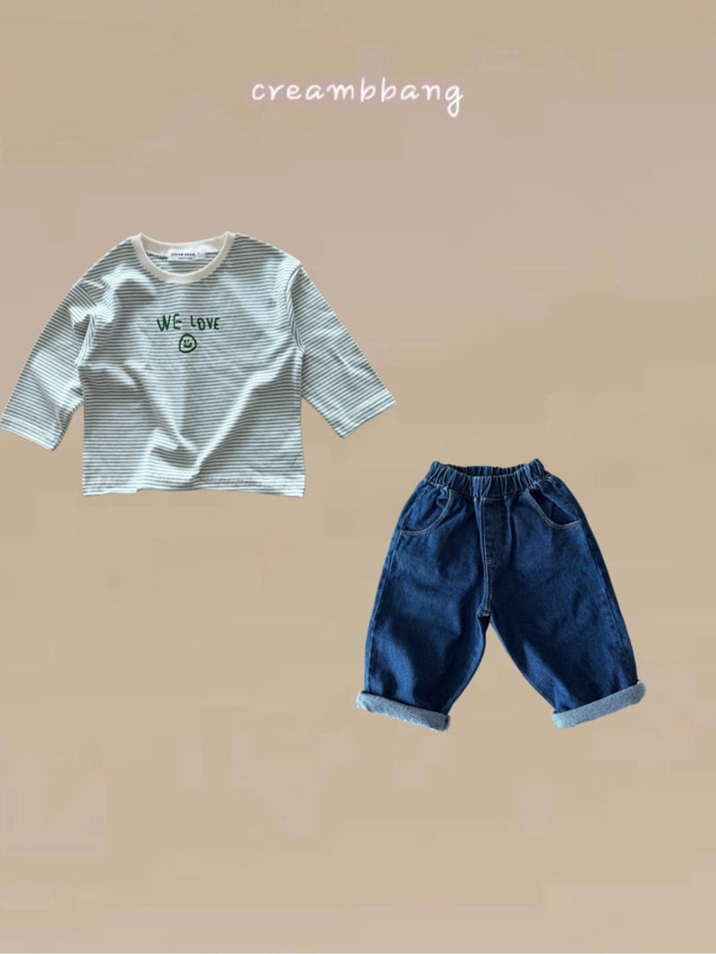 Cream Bbang - Korean Children Fashion - #Kfashion4kids - Love Stripe Tee - 4