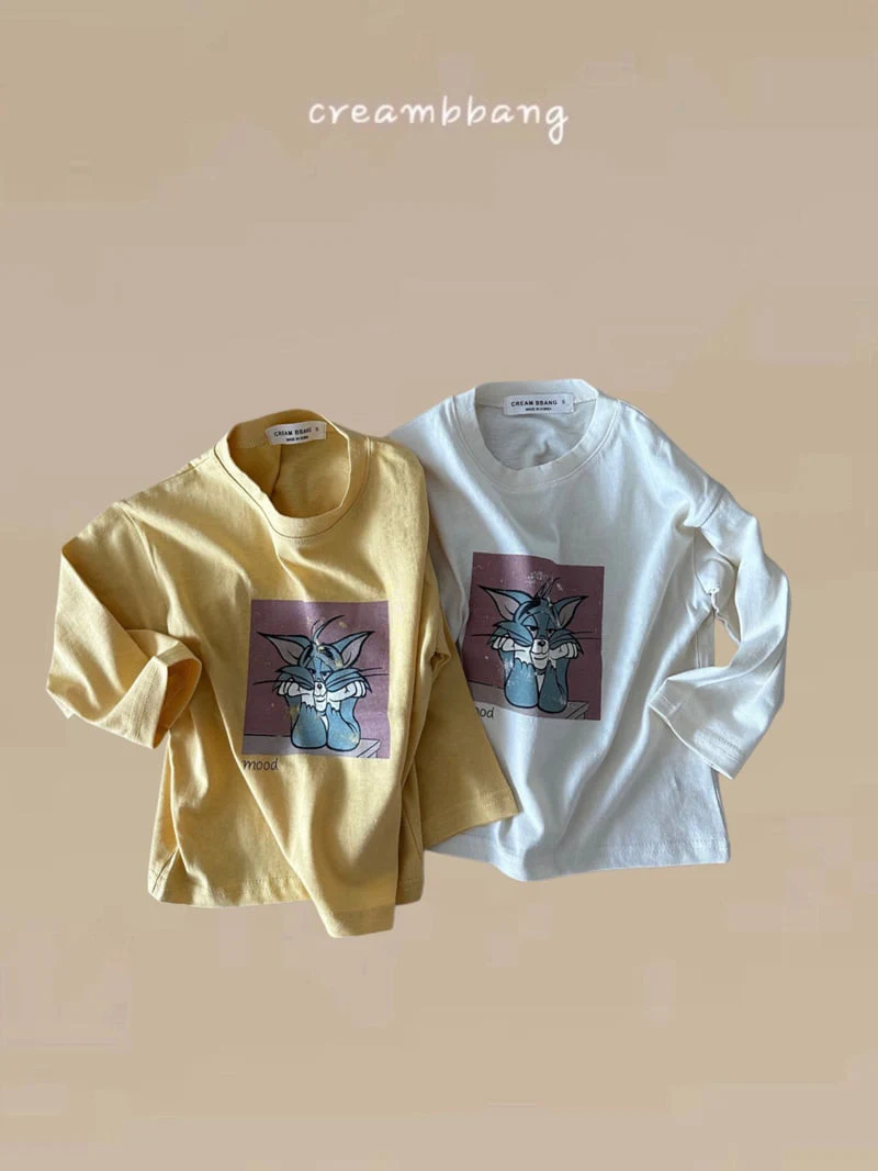 Cream Bbang - Korean Children Fashion - #littlefashionista - Mood Single Tee