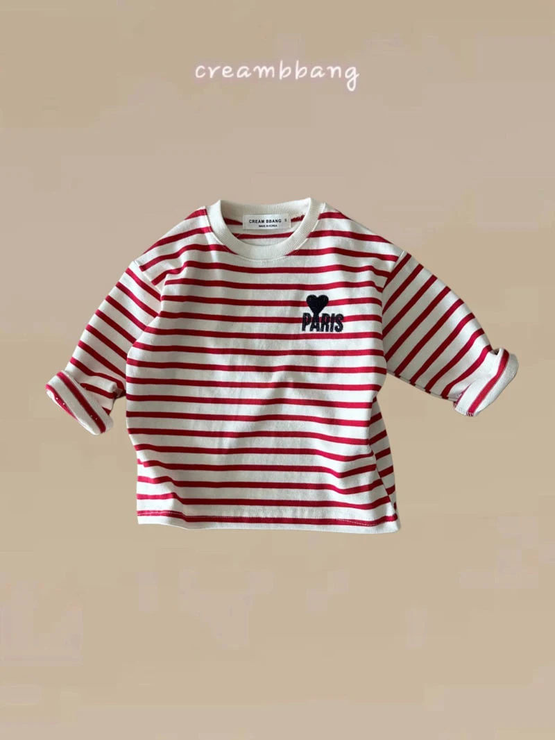 Cream Bbang - Korean Children Fashion - #prettylittlegirls - Pairs Stripe Tee - 6