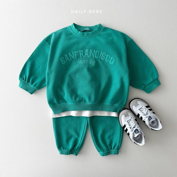 Daily Bebe - Korean Children Fashion - #minifashionista - Pigment Top Bottom Set - 9