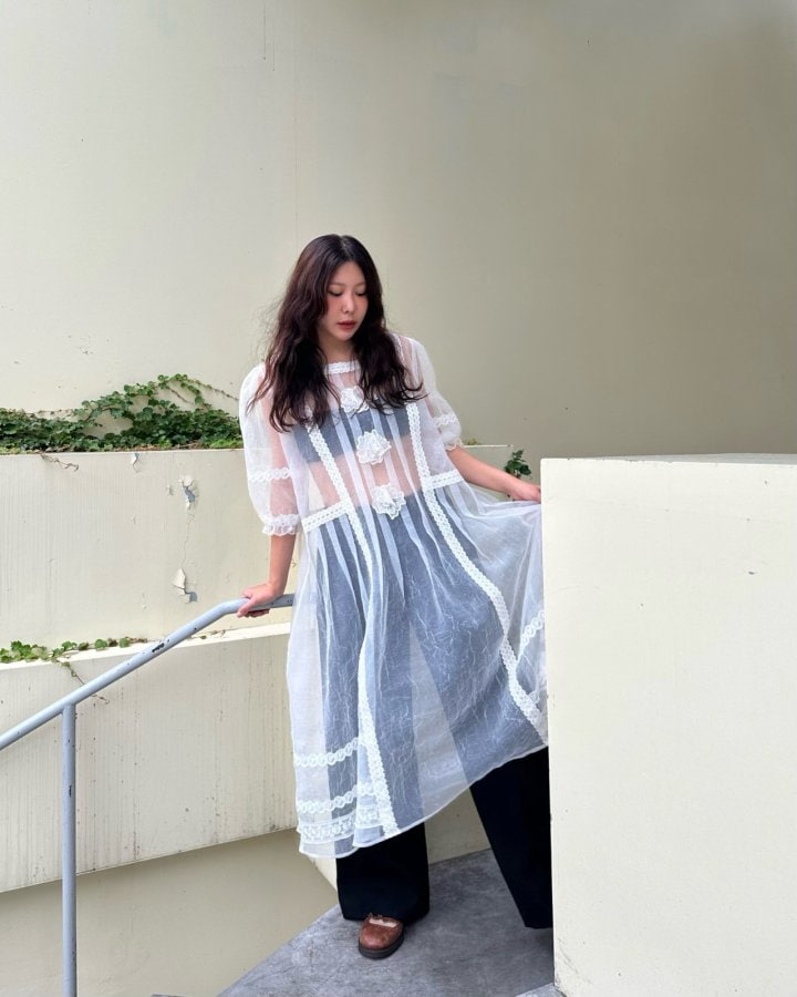 Dailyjud - Korean Women Fashion - #momslook - Anna Organza Dress - 3