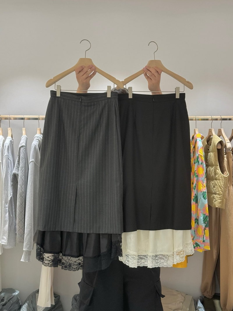 Dailyjud - Korean Women Fashion - #momslook - Double Layered Skirt - 11