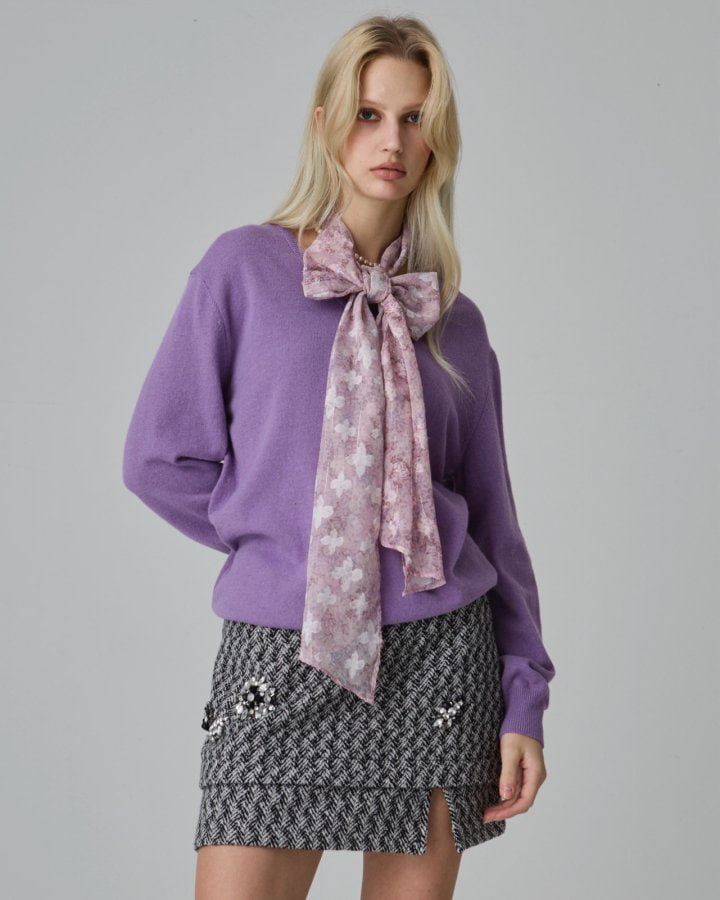 Dailyjud - Korean Women Fashion - #momslook - Courtenay Scarf Blouse - 7