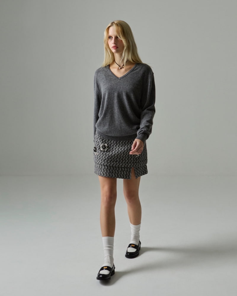 Dailyjud - Korean Women Fashion - #momslook - Daily V Knit Pullover - 8