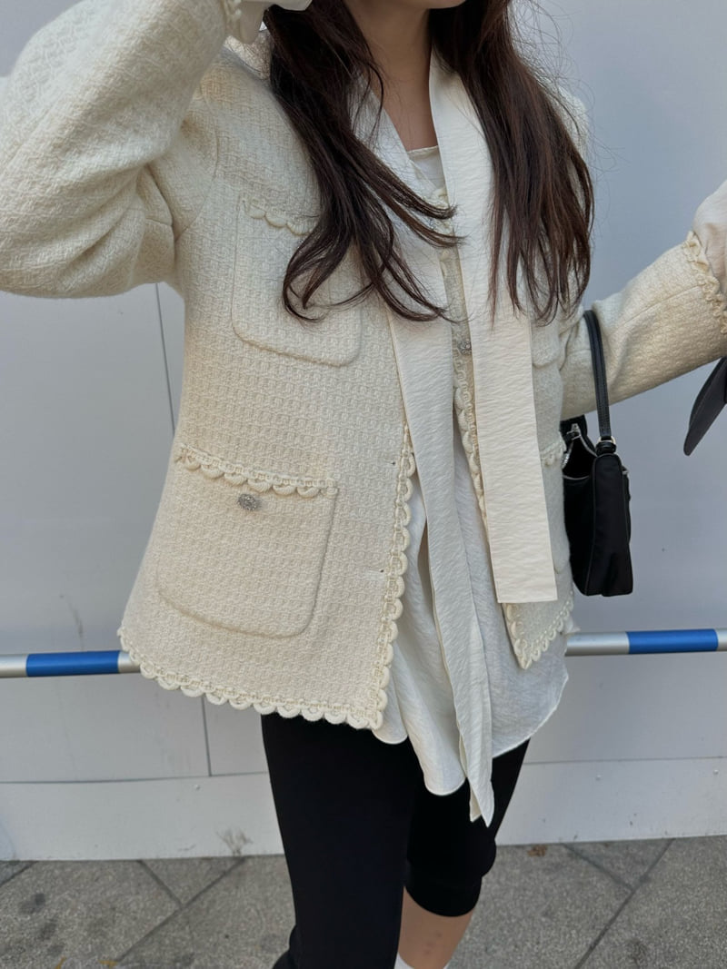 Dailyjud - Korean Women Fashion - #momslook - Aurora Tweed Jacket - 12