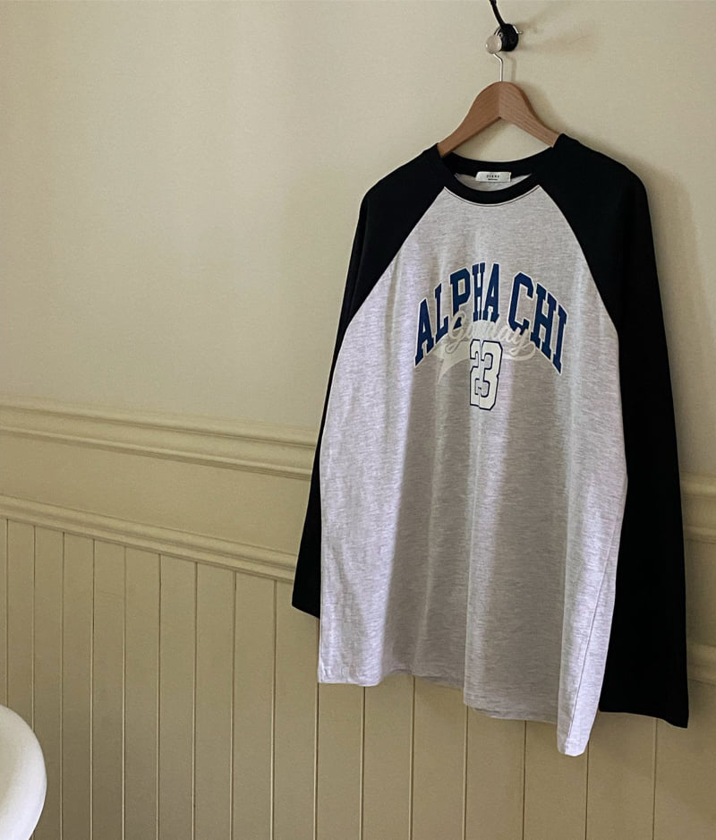 Diana - Korean Women Fashion - #womensfashion - Alphachi Raglan Tee - 10