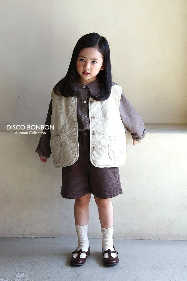 Disco Bonbon - Korean Children Fashion - #designkidswear - Warm Quilting Vest - 6