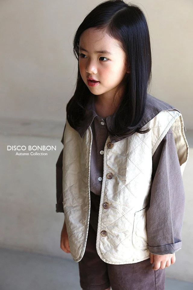 Disco Bonbon - Korean Children Fashion - #discoveringself - Warm Quilting Vest - 7