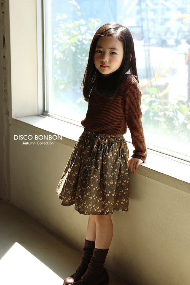 Disco Bonbon - Korean Children Fashion - #kidzfashiontrend - Ribbon Tie Skirt - 6