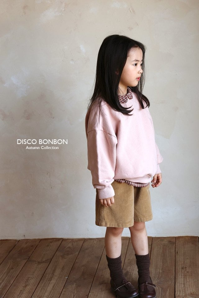 Disco Bonbon - Korean Children Fashion - #littlefashionista - Span Corduroy Half Pants - 6