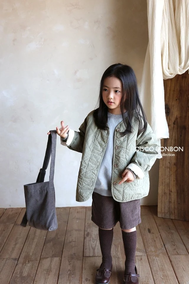 Disco Bonbon - Korean Children Fashion - #prettylittlegirls - Square Corduroy Bag - 6