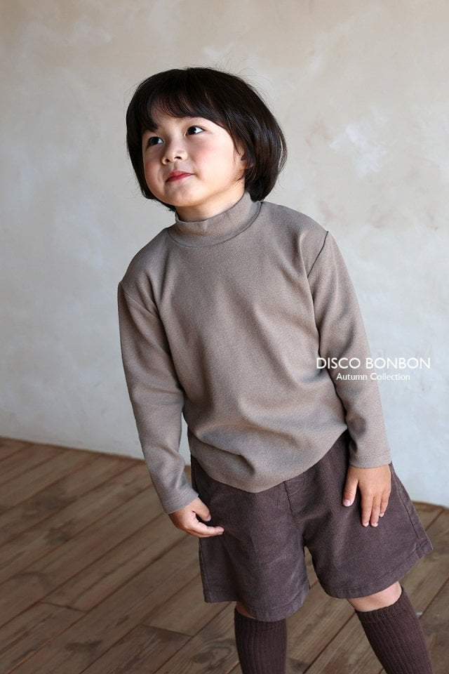 Disco Bonbon - Korean Children Fashion - #toddlerclothing - Comfy Span Turtleneck Tee - 7