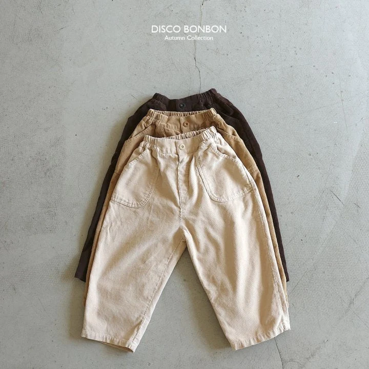 Disco Bonbon - Korean Children Fashion - #toddlerclothing - Soft Corduroy Pants