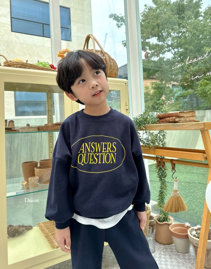 Dsaint - Korean Children Fashion - #Kfashion4kids - Question Wide Set - 12