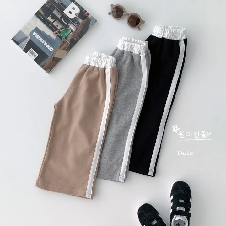 Dsaint - Korean Children Fashion - #designkidswear - One Line Pants