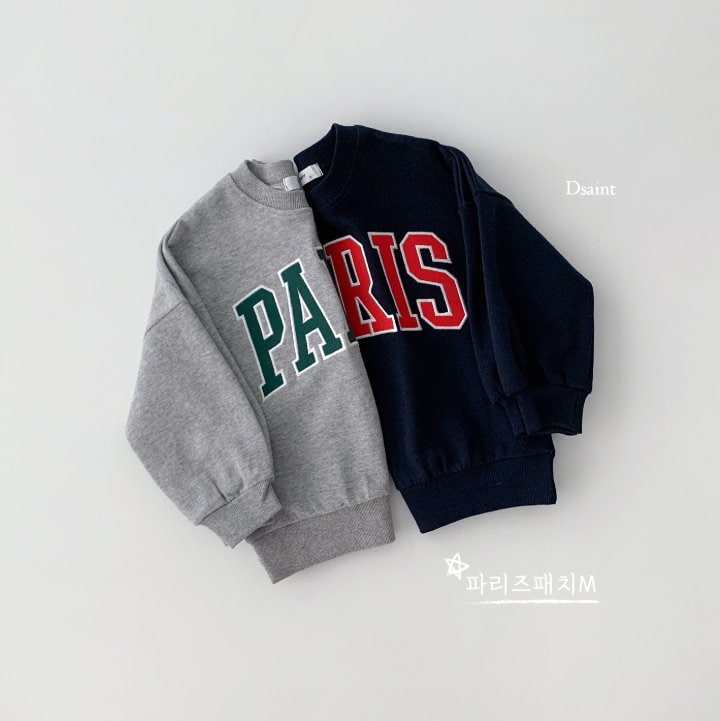 Dsaint - Korean Children Fashion - #discoveringself - Paris Patch Sweatshirts