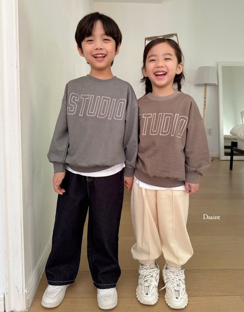 Dsaint - Korean Children Fashion - #kidzfashiontrend - Studio Pigment Embroidery Sweatshirts - 9