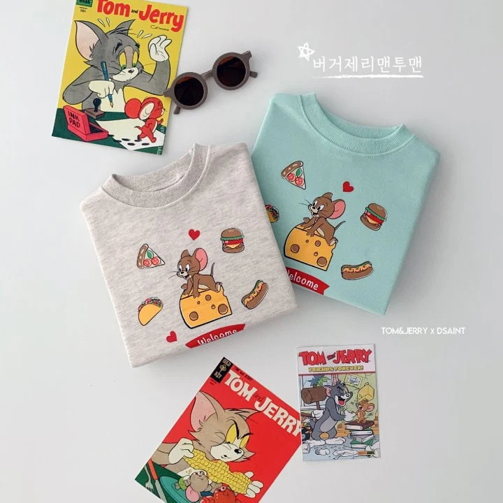 Dsaint - Korean Children Fashion - #minifashionista - Burger Jerry Sweatshirts