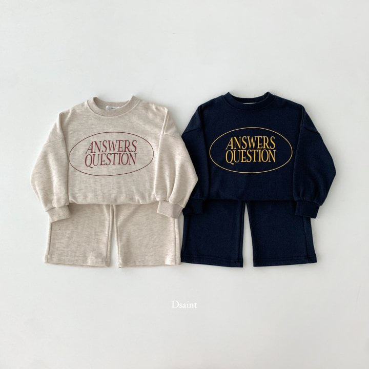 Dsaint - Korean Children Fashion - #todddlerfashion - Question Wide Set