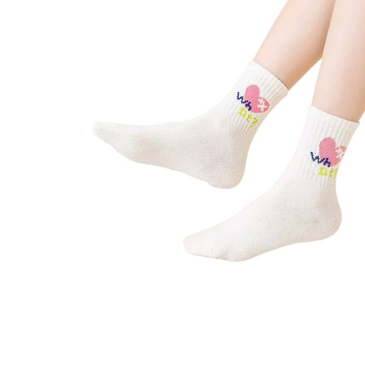 Dudie - Korean Children Fashion - #Kfashion4kids - I Love Socks - 12