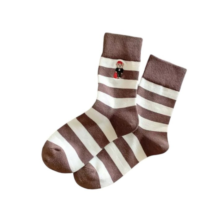 Dudie - Korean Children Fashion - #Kfashion4kids - School Teddy Socks - 5