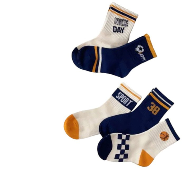 Dudie - Korean Children Fashion - #Kfashion4kids - 38 Sports Socks - 2