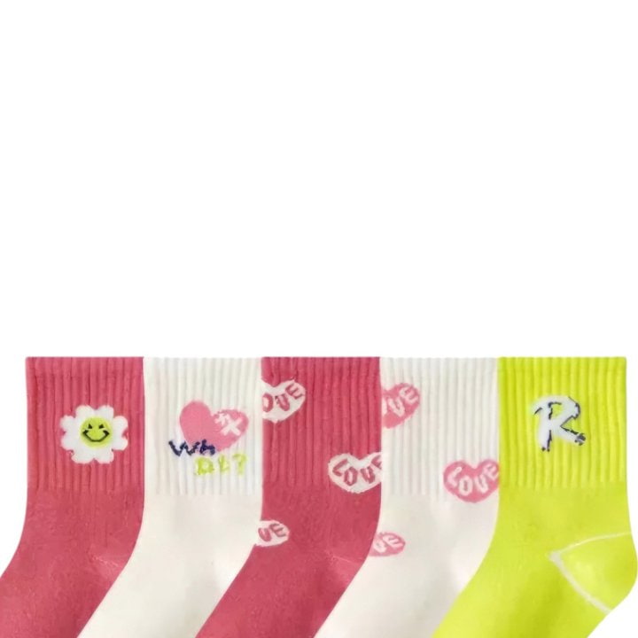 Dudie - Korean Children Fashion - #stylishchildhood - I Love Socks - 4