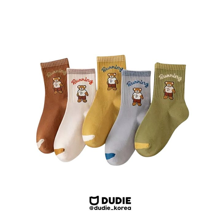 Dudie - Korean Children Fashion - #childofig - Running Tedy Socks