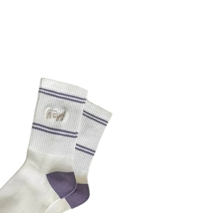 Dudie - Korean Children Fashion - #childrensboutique - Hey Purple Socks - 10