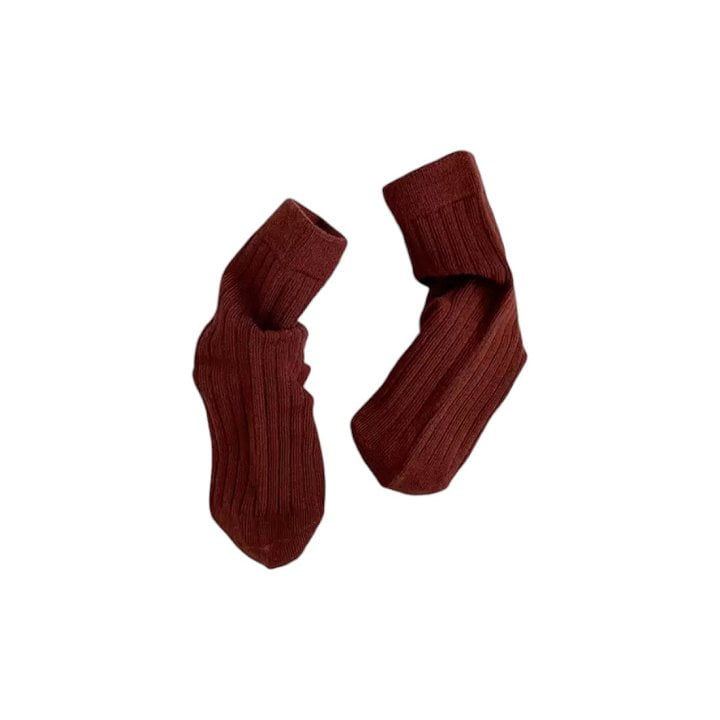 Dudie - Korean Children Fashion - #designkidswear - Standard Brown Socks - 3