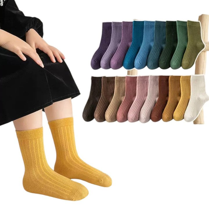 Dudie - Korean Children Fashion - #designkidswear - Standard Camel Socks - 11