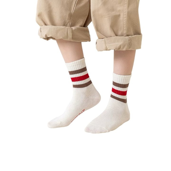 Dudie - Korean Children Fashion - #discoveringself - Red Smile Socks - 10