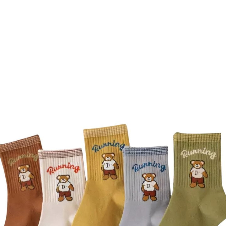 Dudie - Korean Children Fashion - #designkidswear - Running Tedy Socks - 4