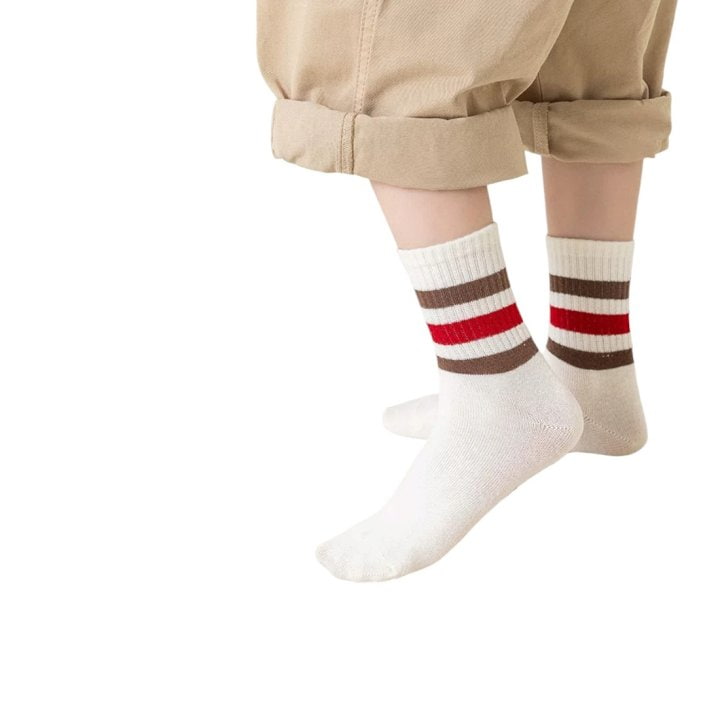 Dudie - Korean Children Fashion - #fashionkids - Red Smile Socks - 11