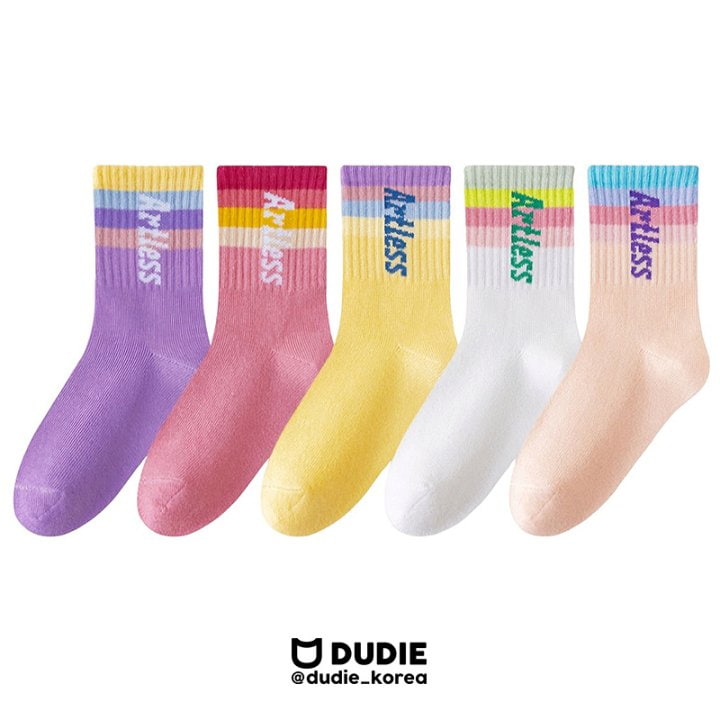 Dudie - Korean Children Fashion - #kidsshorts - Pastel Socks